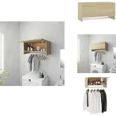 vidaXL Kleiderschrank Sonoma-Eiche 70x32,5x35 cm Holzwerkstoff - Kleiderschränke