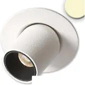 ISOLED LED Einbauleuchte Pipe MiniAMP weiß, 3W, 24V DC, warmweiß, dimmbar