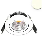 ISOLED LED Einbauleuchte 68 MiniAMP weiß 5W, 24V DC, warmweiß 3000K, dimmbar