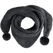 Babys Only Dreiecksschal Mit Pompon Cool Anthrazit - 3-36 Monate