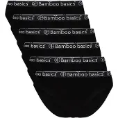 Bamboo Basics Slip "Slip YARA 6er Pack", Damen, Gr. M, schwarz, Obermaterial: 68% Viskose CV. 28% Baumwolle CO. 4% Elasthan EL., Unterhosen Slip