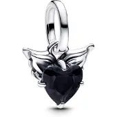 Pandora 793626C01 Mini Charm-Anhänger Silber Geflügeltes Herz