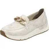 Rieker Damen Slipper Sneaker sportlich Kette 58944, Größe:39 EU, Farbe:Beige
