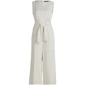 Betty Barclay Jumpsuit "Jumpsuit mit Eingrifftaschen", Damen, Gr. 42, EURO, weiß (rohweiß), Obermaterial: 86% Polyester PES. 14% Elasthan EL., Overalls Jumpsuit