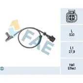 FAE ABS Sensor Raddrehzahl Vorne für VW SHARAN (7M8, 7M9, 7M6) 78295