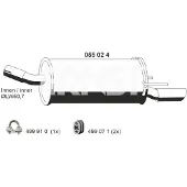 ERNST 055024 Endschalldämpfer für OPEL Astra H Caravan (A04) Auspuff