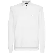Tommy Hilfiger Langarm-Poloshirt "1985 REGULAR LS POLO", Herren, Gr. XL, weiß, Piqué, Obermaterial: 96% Baumwolle, 4% Elasthan, normal, Rippbündchen, Shirts Langarm-Poloshirt