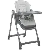 Lorelli Kinderhochstuhl Chef 3 in 1 klappbar Kinderstuhl Booster-Sitz Fußstütze grau