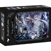 Bluebird Puzzle Anne Stokes Silver Dragon Collage 1500 Teile Puzzle