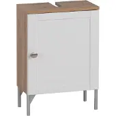 MÖBELPARTNER Waschbeckenunterschrank Jesper BxHxT 40.3 x 58.5 x 32 cm artisan eiche-mattweiß