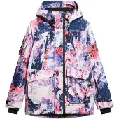 Superdry für Damen. WS110165A Ski-Rettungsjacke Ultimate mehrfarbig (M), Sportlich, Schnee, Recyceltes Polyester, Nachhaltig