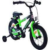 Volare Kinderfahrräder Jungen Sportivo 14 Zoll 22 cm Jungen Rücktrittbremse Grün/Schwarz