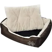 vidaXL Warmes Hundebett mit Polsterkissen XL