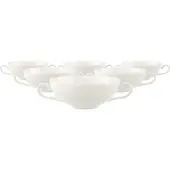 Villeroy & Boch Tasse "Suppen-Obertassen Royal 200 ml 6er Set weiß", weiß, Porzellan, Trinkgefäße, Tasse