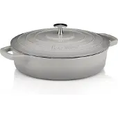 kela 12611 Bräter mit Deckel, Gusseisen, Emaille-Beschichtung, Hohe Wärmespeicherung, Induktionsgeeignet, 3,2 L