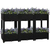 vidaXL Hochbeet 120x40x71 cm Polypropylen