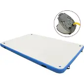vidaXL Aufblasbare Schwimmmatte Blau und Weiß 200x150x15 cm