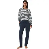 Marc O'Polo Marc OPolo Pyjama "Mix & Match Cotton-Woven" Set, 2 tlg. mit Logoschriftzug auf der Brust