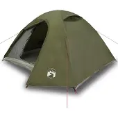 vidaXL Kuppel-Campingzelt 4 Personen Olivgrün Wasserdicht