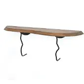 Hannah Home | Wandregal Tamara Schwarz Holz 99x99x22 cm | NADUVI