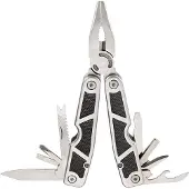 Herbertz Multitool 16 cm Stahl silber/schwarz 3-teilig