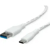 Value USB 3.2 Gen 1 Kabel, Typ-A-C, ST/ST, weiß, 3 m