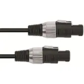 Omnitronic Lautsprecherkabel Speaker 2x1,5 5m sw