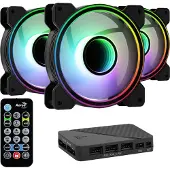 Aerocool Mirage12pro Rgb 12 Mm Internal With Control Hub Ventilator 3 Einheiten