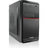 TooQ TQC-4745DU3C-B, Mini Tower, PC, Schwarz, micro ATX, SECC, 500 W