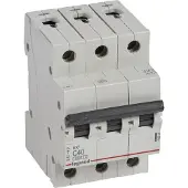 Legrand 419239 RX3 Leitungsschutzschalter C-Charakteristik, 40A, 3-polig, 6kA, 400VAC, 3TE