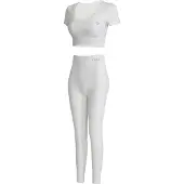 Yeaz CLUB LEVEL SET Short Top Leggings XL (White)