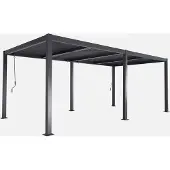 Sweeek - Bioklimatische Pergola Palace mit Lamellendach 3x6m - Anthrazit