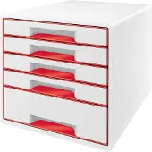 Leitz Wow Desk Cube 5 Schubladen 1 Große Und 4 Kleine Buc-schubladen