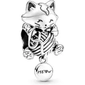 Pandora 799535C00 Silber Charm Kätzchen mit Garnknäuel