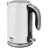 Fakir Adell, 1,7 l, 2200 W, Weiß, Edelstahl, Wasserstandsanzeige, Überhitzungsschutz