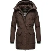 NAVAHOO Damen Winterjacke Blizzardstorm – Lang, Warm & Funktional