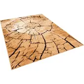 Pergamon Modern Designer Teppich Velours Samba, Größe:120x170 cm, Design:Beige Nature