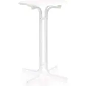 Wiltec Toboli klappbarer Bistrotisch Weiss Ø 80 cm Stehtisch Bartisch Partytisch rund