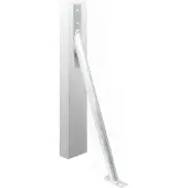 Wiltec Sturmanker aus Stahl 650 x 290 mm, Bodenanker verzinkt, Zaunhalter zur Sturmsicherung, Pfostenhalter für Gartenzaun und Sichtschutz