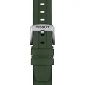 Tissot T852.049.054 Uhrenarmband 20 mm Kautschuk Khaki