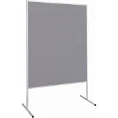 MAUL Moderationstafel Maulstandard, Oberfläche Filz, Kork o. Papier, mobil, Filz grau