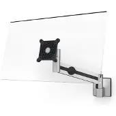 Durable Monitor-Wandhalterung , mit Arm, für 1 Display 21-27“, bis 8 kg, VESA, dreh- & neigbar, metallic silber