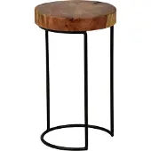 FineBuy Beistelltisch Braun
