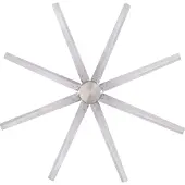 WESTINGHOUSE Widespan Deckenventilator, nickel, alu / grau / zink, für Wohn- / Esszimmer, Aluminium, Modern