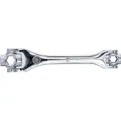 Kraftmann 7075 8-in-1 Spezialschlüssel, 12-kant, 12 - 19 mm