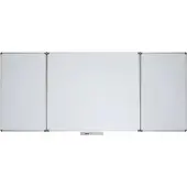 MAUL Whiteboard-Klapptafel MAULstandard, grau kunststoffbeschichtet, magnethaftend, 2 Flügel, B 1500 x H 1000 mm