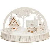 Konstsmide 3280-210, Leichte Dekorationsfigur, Weiß, Holz, Ambiente, Schlafzimmer, Café, Kinderzimmer, Flur, Homeoffice, Hotel, Laden, IP20