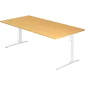 Hjh OFFICE PRO XTRA XB 2E WW - Buche 200 x 100 höhenverstellbar