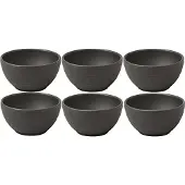 Villeroy & Boch Dipschale "Dipschälchen Manufacture Rock Ø 7,7 cm 6er Set schwarz" 6 tlg.