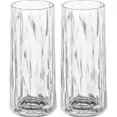 Koziol Longdrinkgläser Superglas Club No 03 250 ml Transparant (Set von 2 Stück)